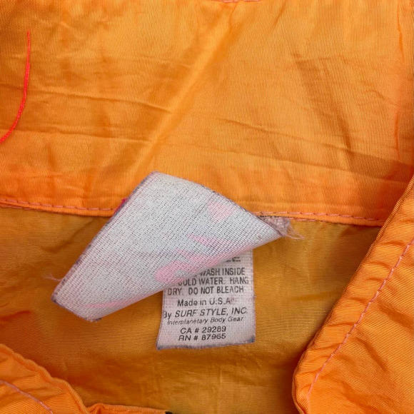 Vintage Surf Style Windbreaker Jacket Men's XL - Picture 6 of 6